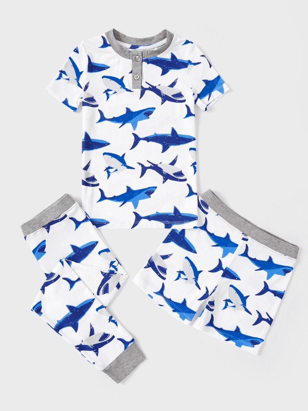 PatPat  / Kids Viscose from Bamboo Pajamas With Playful Print (3-piece
